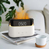 AW Gifts, Modern Aroma Diffuser - Led Clock - USB-C - Flame Effect - GREEN LIFE CYPRUS